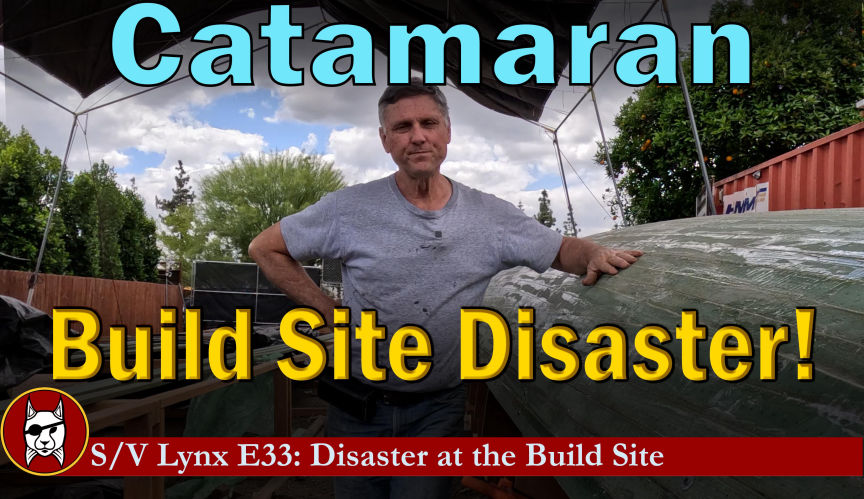 Catamaran Build Site Disaster